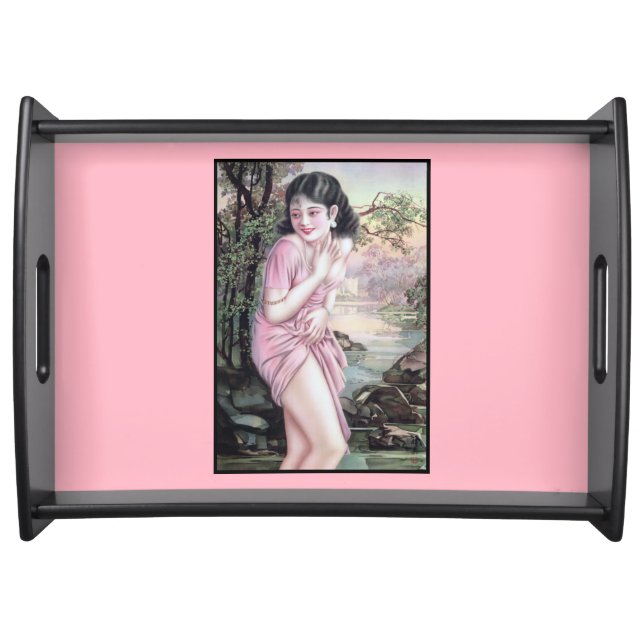 Tease in Stream Oasis by Shanghai China Girl Serving Tray (Front)