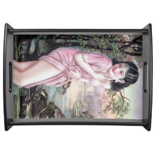 Tease in Stream Oasis by Shanghai China Girl Serving Tray