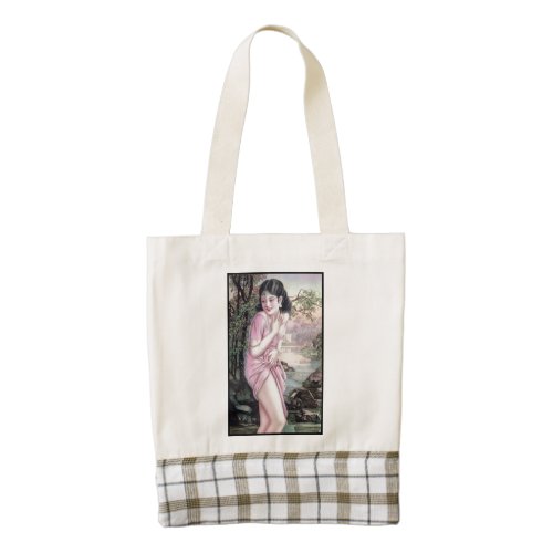 Tease in Stream Oasis by Shanghai China Girl Zazzle HEART Tote Bag