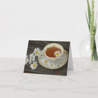 Teatime Encouragement JW Letterpress Thank You Card