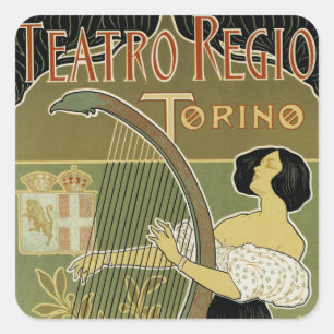 Teatro Regio Torino Square Sticker