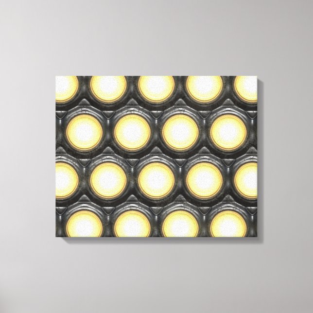 Tec Lights 1 Wrapped Canvas Print (Front)