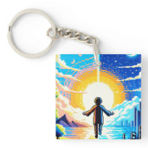 Tech and Nature Harmony - 8-bit Pixel Art