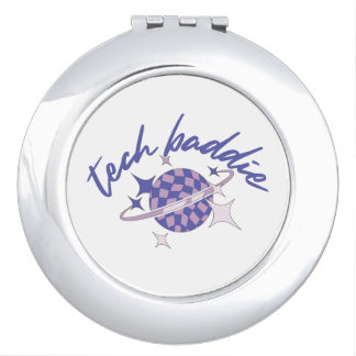 tech baddie compact mirror