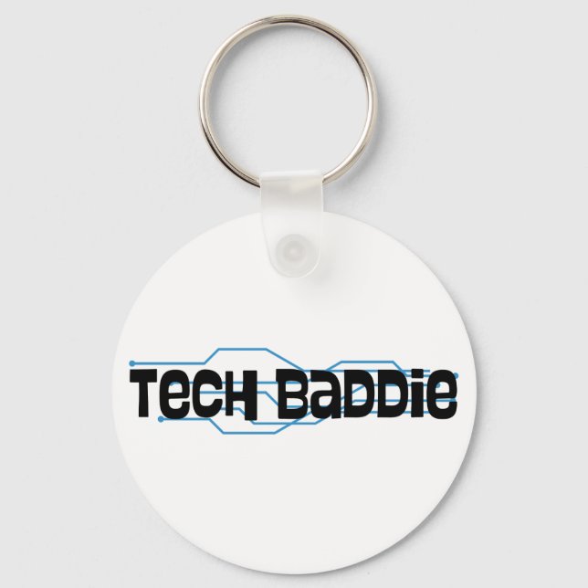 Tech Baddie (Variation 7) Keychain (Front)