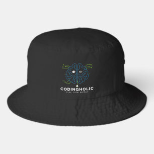 Tech Brain Circuit Coding Bucket Style Bucket Hat
