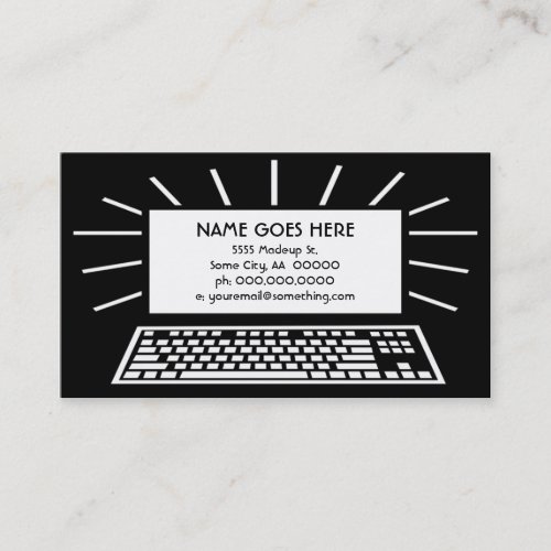 tech business card template