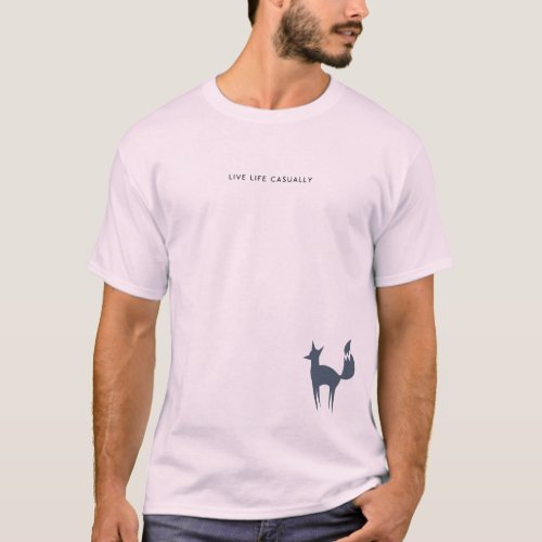 Tech Casual Luxury Fox Peacoat  T_Shirt