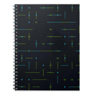 Tech Circuit Board Seamless Pattern Notebook