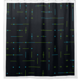 Tech Circuit Board Seamless Pattern Shower Curtain