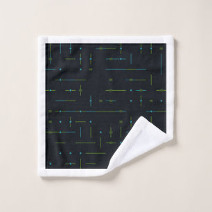 Tech Circuit Board Seamless Pattern Wash Cloth