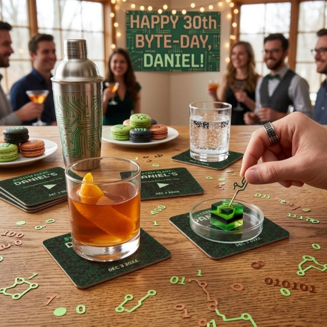 Tech Code Party Drink Coaster (Creator Uploaded)