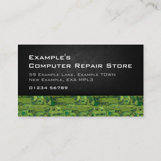 Tech/Computer/Gadget Company Business Card (Front)