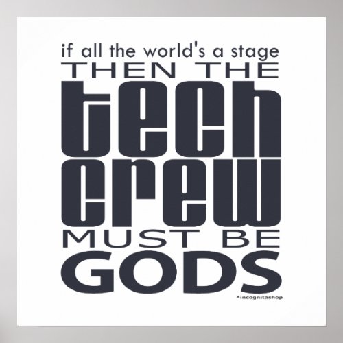 Tech Crew Gods Poster