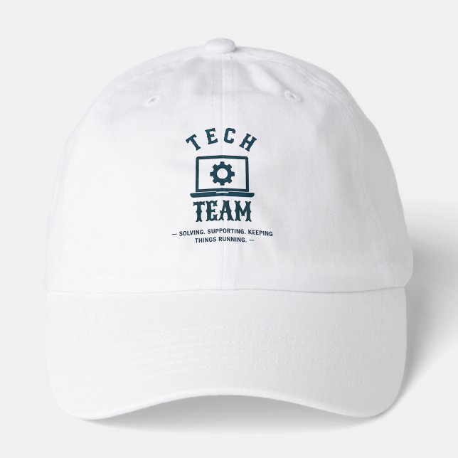 💻 Tech Crew IT Support Team 💻 Hat (Front)