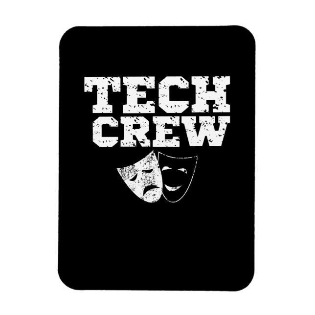 Tech Crew Team Sound Theater Theatre Musical Studi Magnet (Vertical)