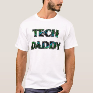 "TECH DADDY" Dark Space Design T-Shirt