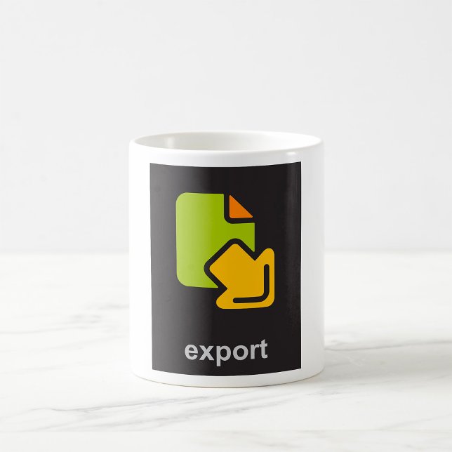 Tech Export Icon Digital Data File Coffee Mug (Creator Uploaded)
