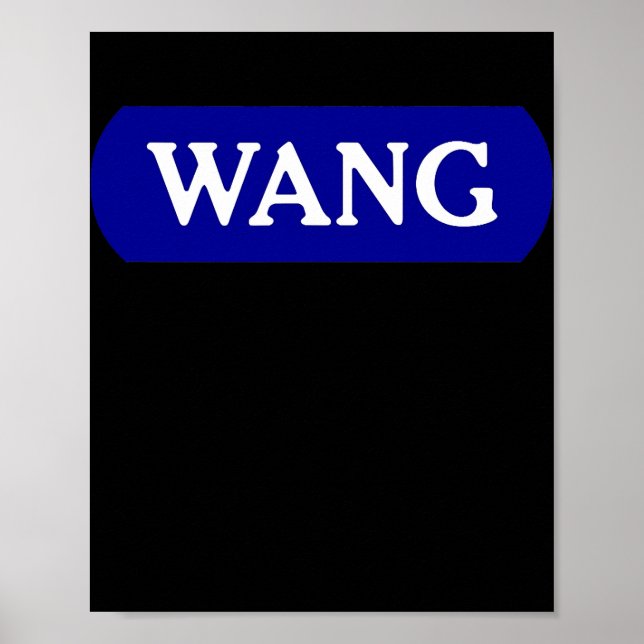 Tech Geek Gifts For Men WANG Nerd Computer  Poster (Front)