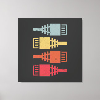 Tech Geek Network Engineer LAN Party Canvas Print