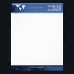 Tech Globe Letterhead<br><div class="desc">You won't find a better looking letterhead like this one! This letterhead can suit your business whatever it is. Just simply change the texts to put your company's name, address, phone numbers... etc. I’ve chosen the “Basic” paper type, however, you can pick other available professional kinds like Linen and more....</div>