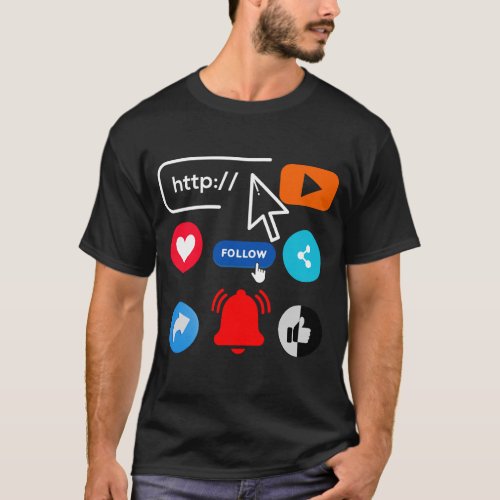 Tech Innovators Social Media T_Shirt