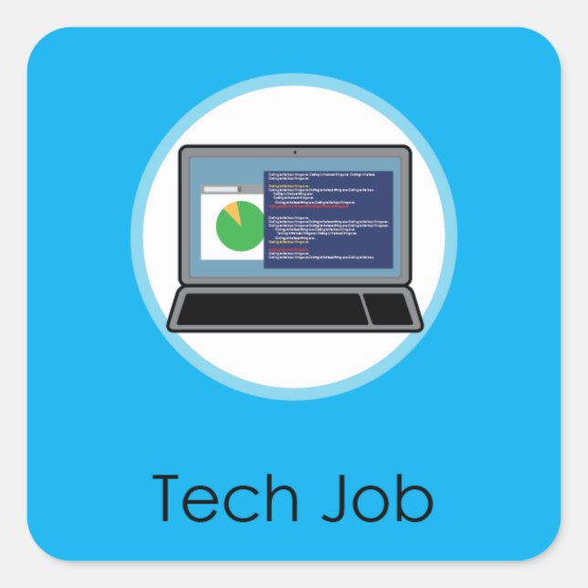 Tech Job Doljabi Doljanchi Dol Korean birthday Square Sticker (Front)