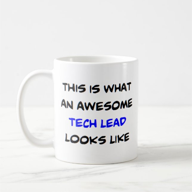 tech lead, awesome coffee mug (Left)