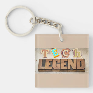 Tech Legend for Programmers & Problem Solvers Keychain