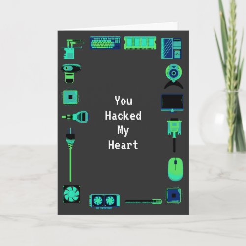 Tech Love Valentines Day Card