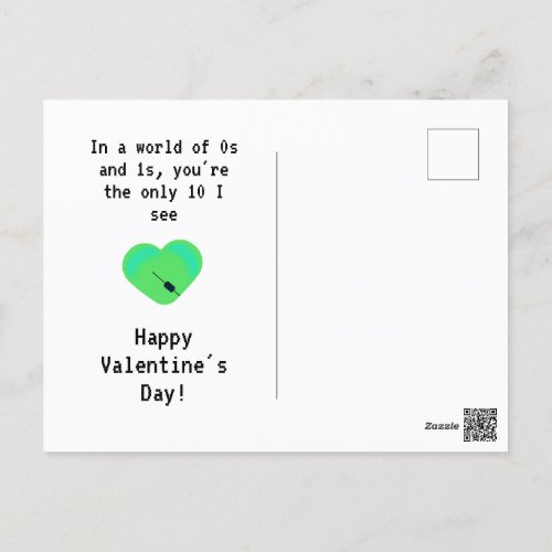 Tech Love Valentines Day Postcard