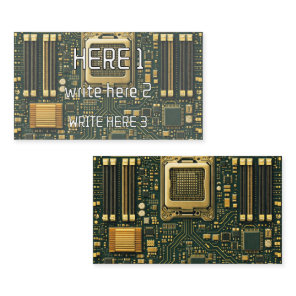 Tech Motherboard Dial  Business Card
