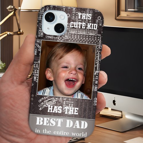 Tech Motherboard Father Photo Phone Case