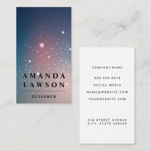 Tech Network Background Business Card