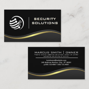 Tech Security Logo Business Card