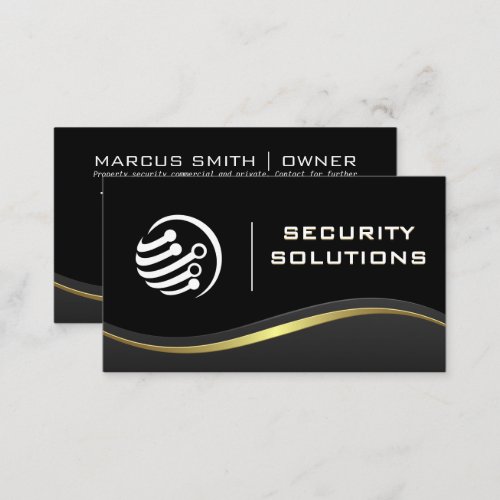 Tech Security Logo Business Card