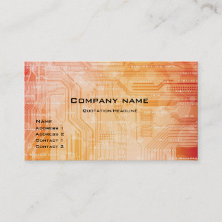 tech style business card