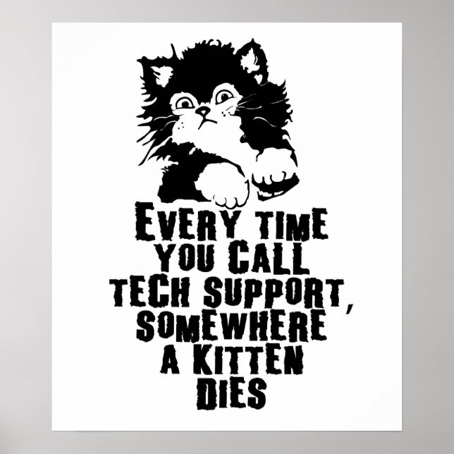 Tech Support $24.95 Graphic Art Wall Poster (Front)