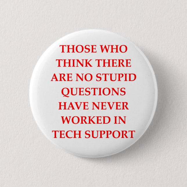 tech support button (Front)