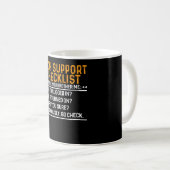 Tech Support Computer Geek Funny Techie Gift Idea Coffee Mug (Front Right)
