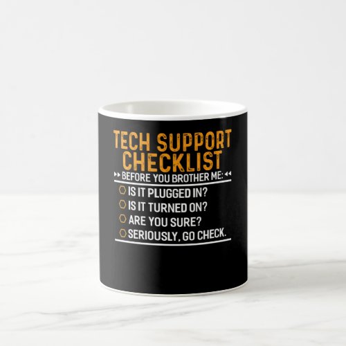 Tech Support Computer Geek Funny Techie Gift Idea Coffee Mug