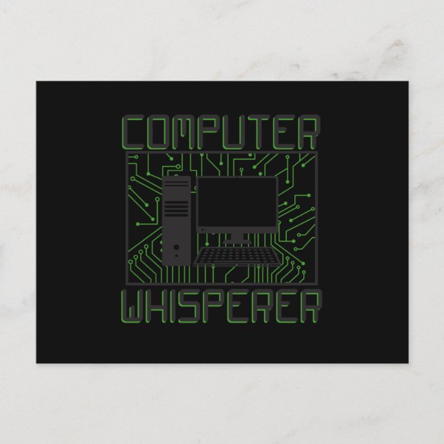 Tech Support Computer Whisperer Postcard (Front)