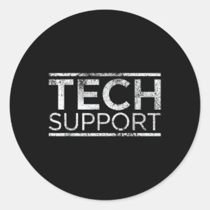 Tech Support Doge  Classic Round Sticker