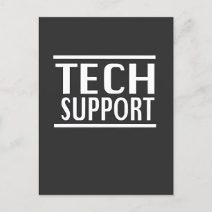 Tech Support Doge Goverment Trump Humor Holiday Postcard