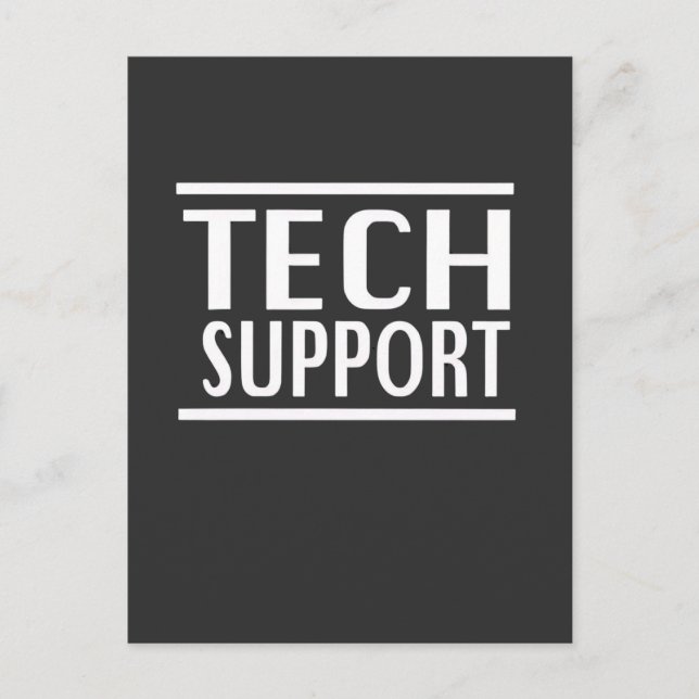 Tech Support Doge Goverment Trump Humor  Holiday Postcard (Front)