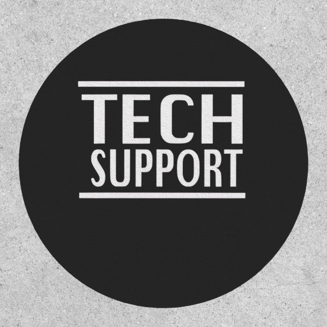 Tech Support Doge Goverment Trump Humor  Patch (Front)