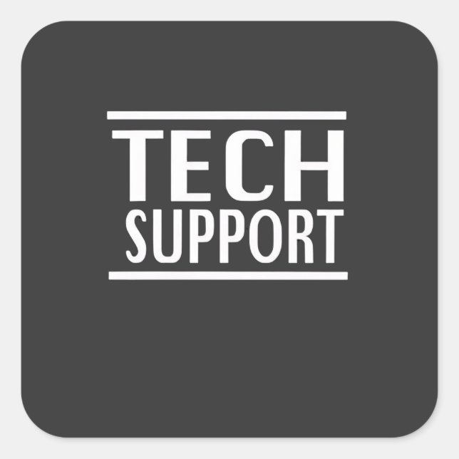 Tech Support Doge Goverment Trump Humor  Square Sticker (Front)