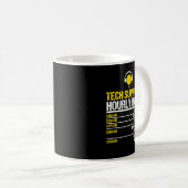 Tech Support Hourly Rate, Tech Computer Geek Compu Coffee Mug (Front Right)