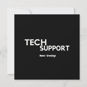 Tech Support Humor Funny Geeky Gifts for Engineers Invitation