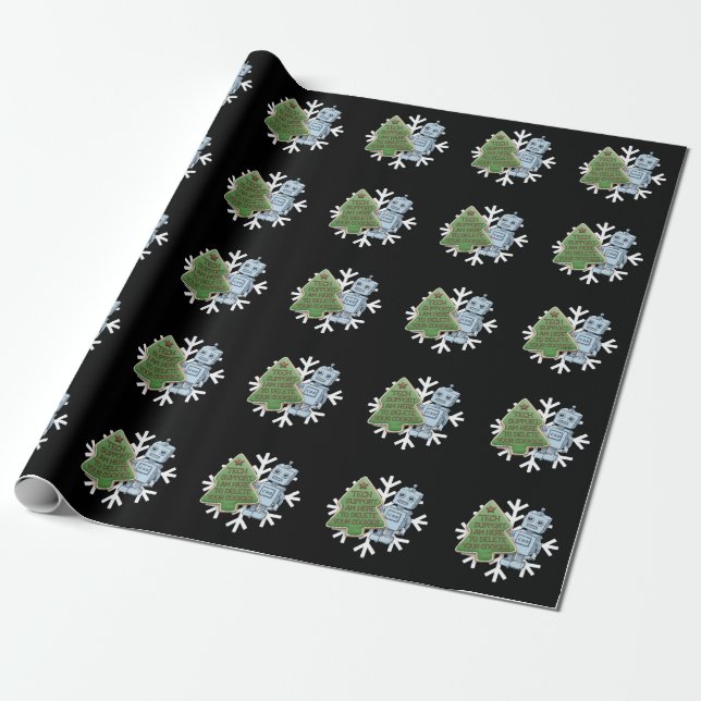 Tech Support I’m Here to Delete Your Cookies  Wrapping Paper (Unrolled)